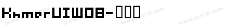 KhmerUIW08字体转换