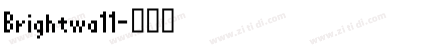 Brightwa11字体转换