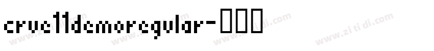 crue11demoregular字体转换