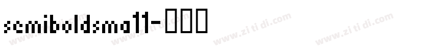 semiboldsma11字体转换