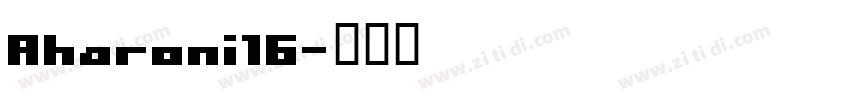 Aharoni16字体转换