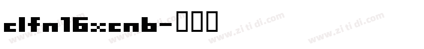 clfn16xcnb字体转换