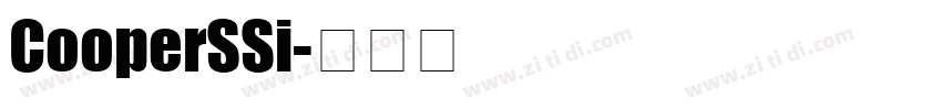 CooperSSi字体转换