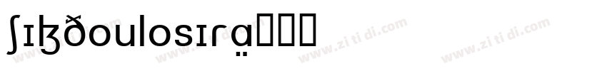 SILDoulosIRA字体转换
