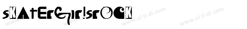 skatergirlsrock字体转换