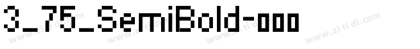 3_75_SemiBold字体转换