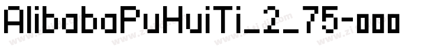 AlibabaPuHuiTi_2_75字体转换