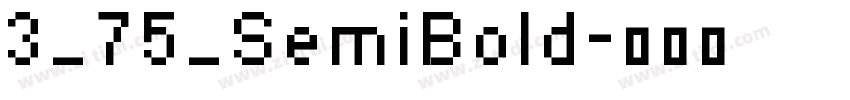 3_75_SemiBold字体转换