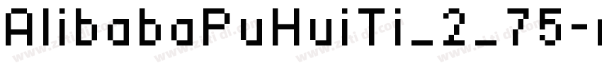 AlibabaPuHuiTi_2_75字体转换