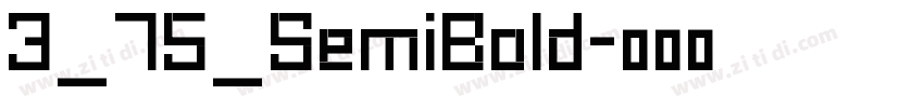 3_75_SemiBold字体转换