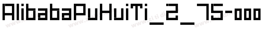 AlibabaPuHuiTi_2_75字体转换