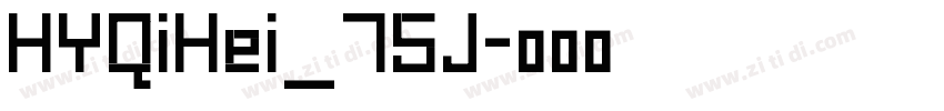 HYQiHei_75J字体转换 HYQiHei_75J字体转换