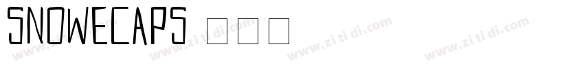 Snowecaps字体转换