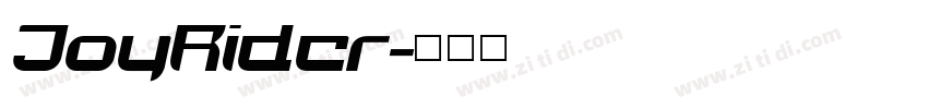 JoyRider字体转换