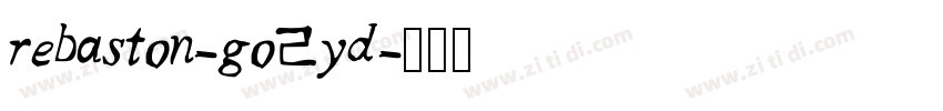 rebaston-go2yd字体转换