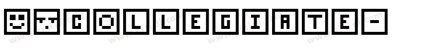 SFcollegiate字体转换
