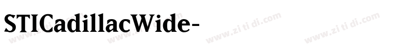 STICadillacWide字体转换