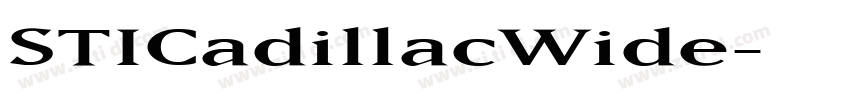 STICadillacWide字体转换