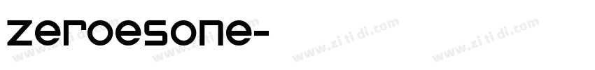 ZeroesOne字体转换