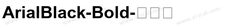 ArialBlack-Bold字体转换