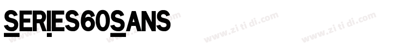 Series60Sans字体转换