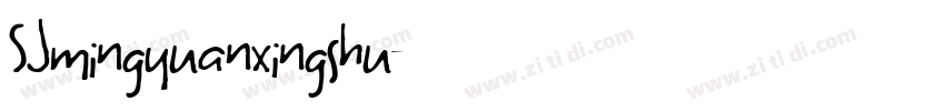 SJmingyuanxingshu字体转换