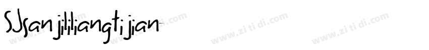 SJsanjililiangtijian字体转换