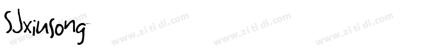 SJxiusong字体转换