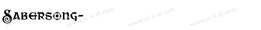 Sabersong字体转换