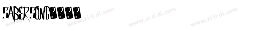 Sabersong字体转换