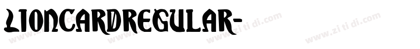 LionCardRegular字体转换