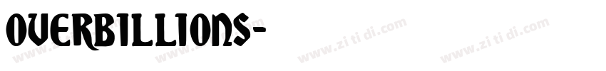 overbillions字体转换