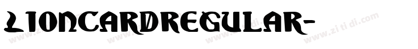 LionCardRegular字体转换