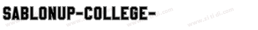 SablonUp-College字体转换