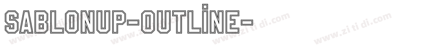 SablonUp-Outline字体转换