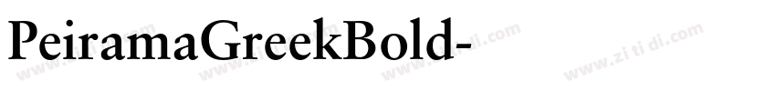PeiramaGreekBold字体转换