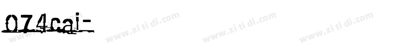 074cai字体转换