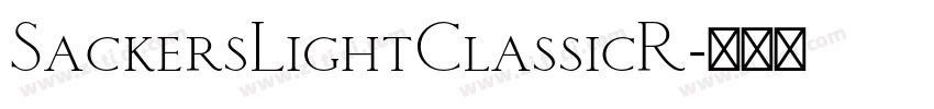 SackersLightClassicR字体转换