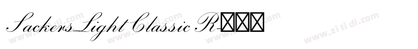 SackersLightClassicR字体转换