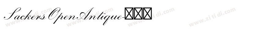SackersOpenAntique字体转换
