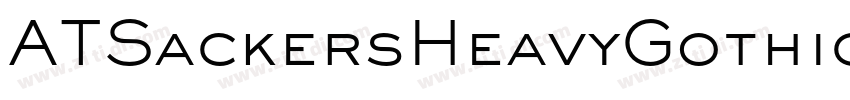 ATSackersHeavyGothic字体转换