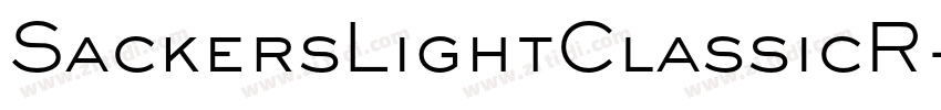 SackersLightClassicR字体转换