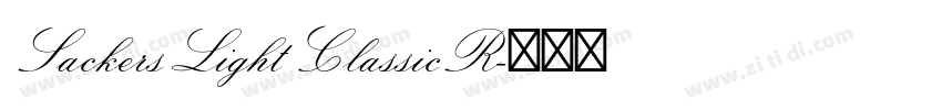 SackersLightClassicR字体转换