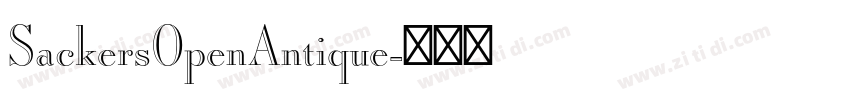 SackersOpenAntique字体转换