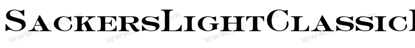 SackersLightClassicR字体转换