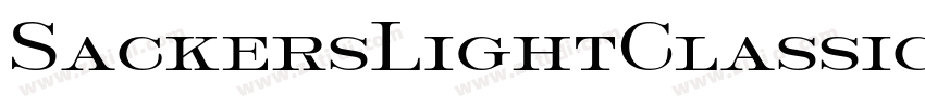 SackersLightClassicR字体转换