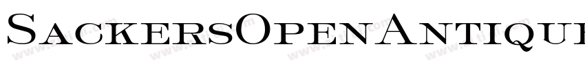SackersOpenAntique字体转换