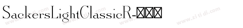 SackersLightClassicR字体转换
