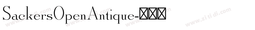 SackersOpenAntique字体转换