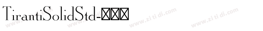 TirantiSolidStd字体转换